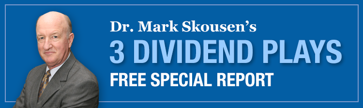 Dr. Mark Skousen's 3 Dividend Plays Free Special Report