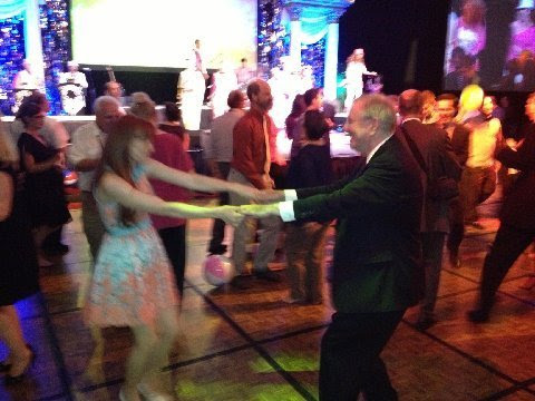 Steve Forbes dancing